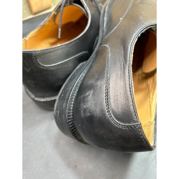 Dino Monti Mens Black Leather Oxford Dress Shoes Size 11.5 D Made In Italy main image 4